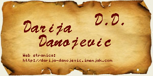 Darija Danojević vizit kartica